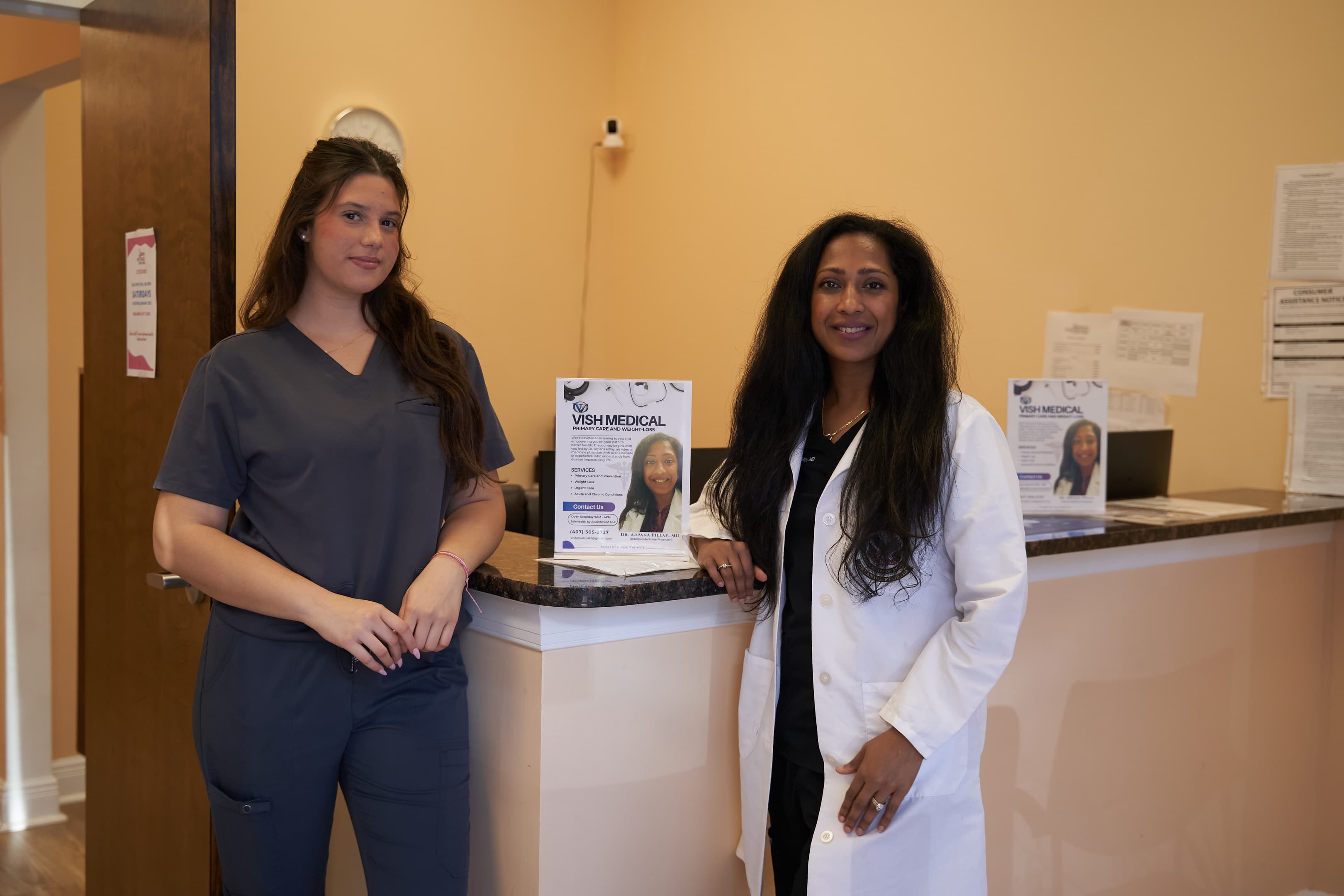 Dr. Pillay and the Vish Medical care team